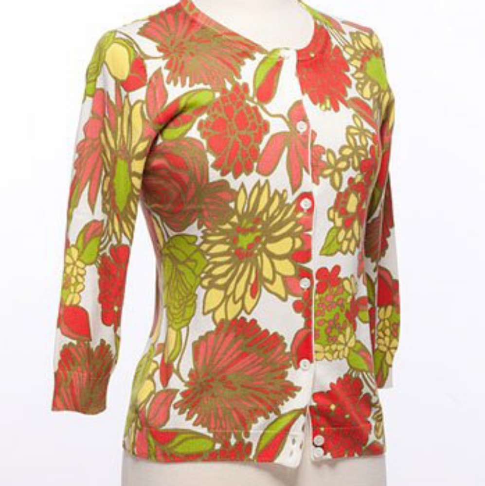 Trina Turk floral cardigan - Picture 5 of 5